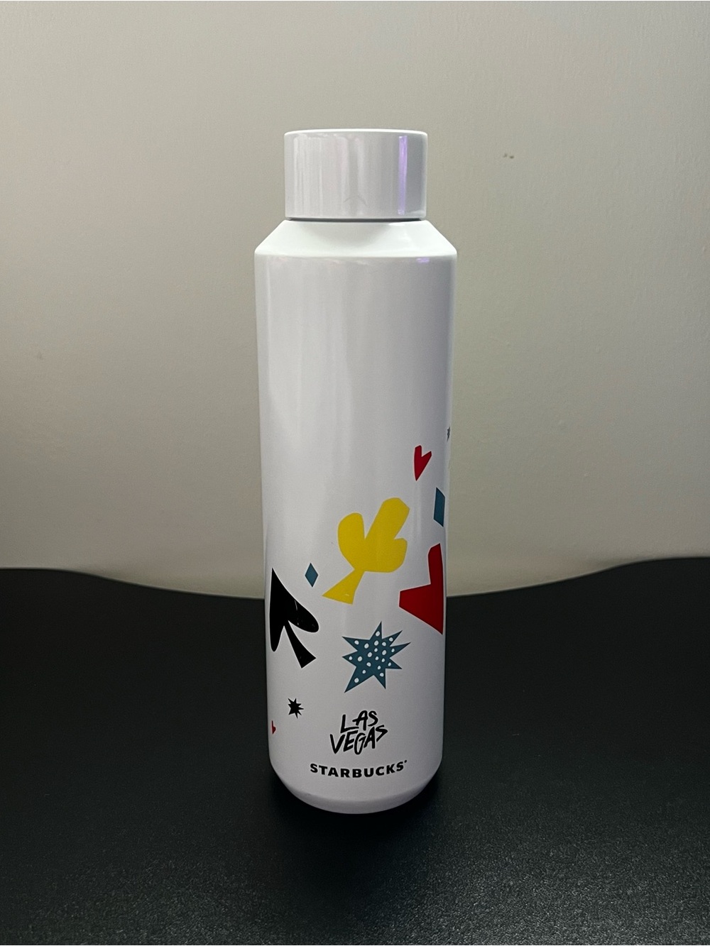 Authentic Starbucks Las Vegas stainless steel insulated bottle.